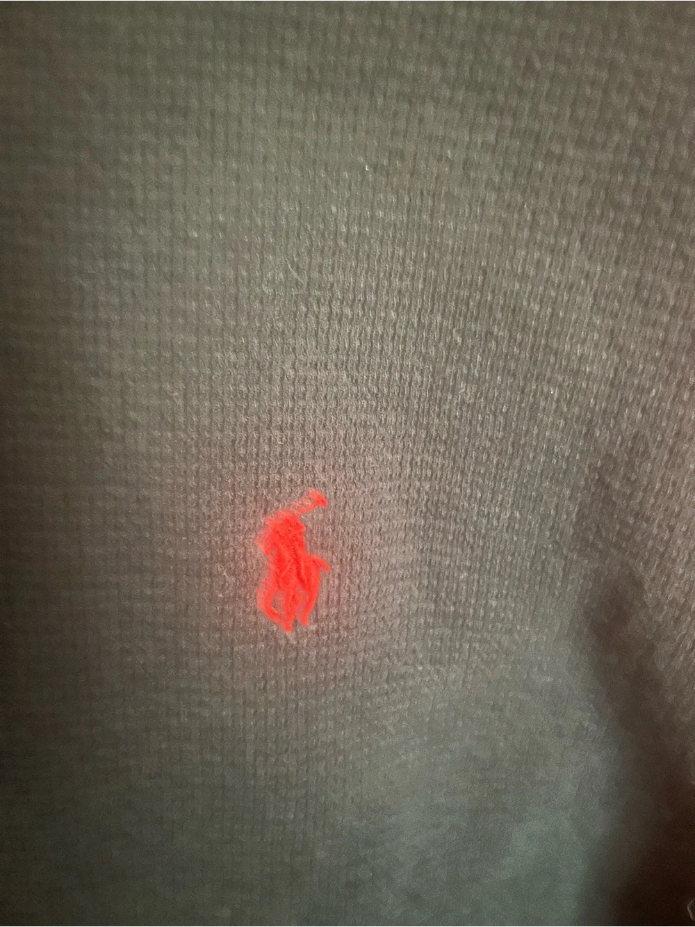 Polo by Ralph Lauren Black Crewneck with Red Trim